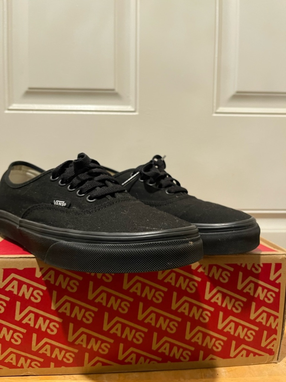Vans Men’s Authentic Low Top Sneakers in Black